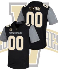 Custom Vanderbilt Commodores Black Untouchable Game College Football Jersey