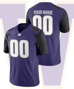 Custom Washington Huskies Purple College Football Game Jersey