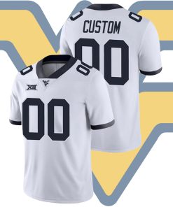 Custom West Virginia Mountaineers White Game College Football Jersey