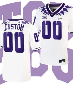 Custom TCU Horned Frogs Untouchable College Football White Game Jersey