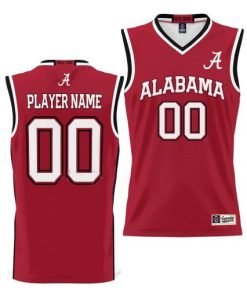 Custom Alabama Crimson Tide Nil Pick-a-player Crimson Basketball Jersey