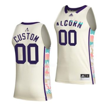 Custom Alcorn State Braves White Honoring Black Excellence Jersey Bhe Basketball