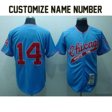 Custom Chicago White Sox 1972 Blue Throwback Jersey