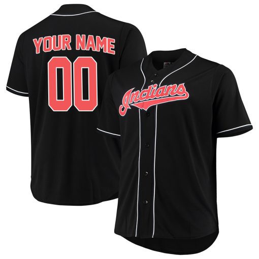 Custom Cleveland Indians 2012 Black Fashion Jersey