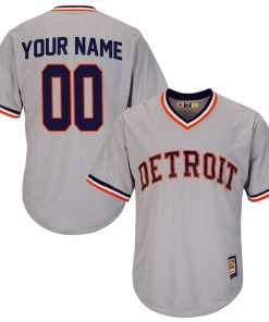 Custom Detroit Tigers 1984 Turn Back The Clock Gray Jersey