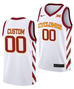 Custom Iowa State Cyclones White Jersey 2022-23 College Basketball