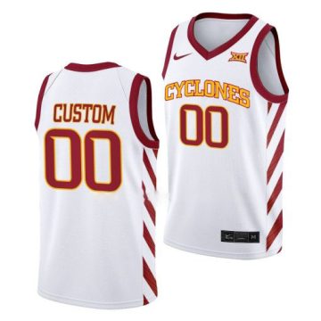Custom Iowa State Cyclones White Jersey 2022-23 College Basketball