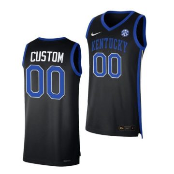 Custom Kentucky Wildcats Black College Basketball Jersey 2022-23