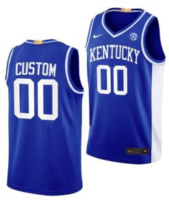 Custom Kentucky Wildcats Royal Throwback Basketball Jersey 2022-23 Go Big Blue