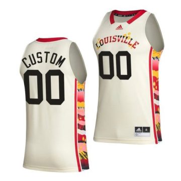Custom Louisville Cardinals Bhe Basketball Honoring Black Excellence Uniform White Jersey