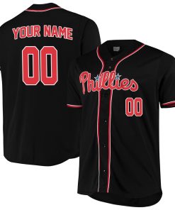 Custom Philadelphia Phillies Black Jersey