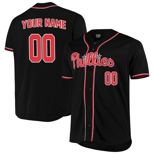 Custom Philadelphia Phillies Black Jersey