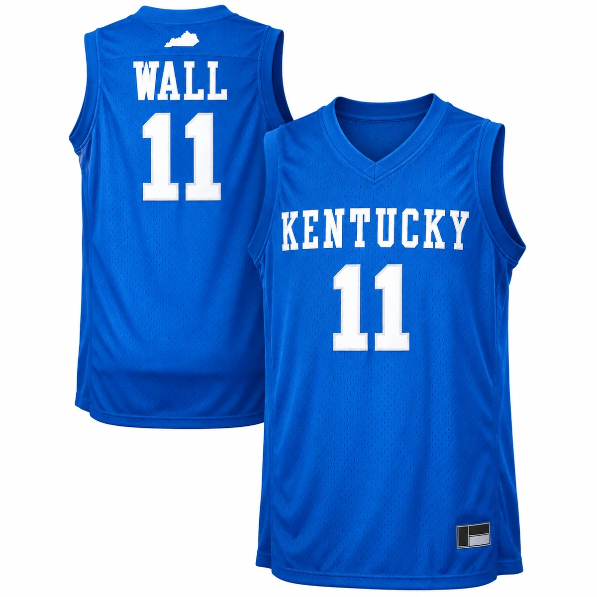John Wall Kentucky Wildcats #11 Royal Blue Basketball Jersey John Wall Kentucky Wildcats number 11 royal blue basketball jersey front and back