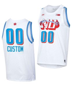 Custom Northwestern Wildcats Chicago's Own White By The Players Jersey