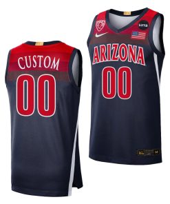 Custom Arizona Wildcats Navy College Basketball Jersey 2021-22 Elite Limited