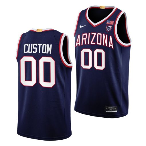 Custom Arizona Wildcats Navy Jersey 2022-23 Limited Basketball