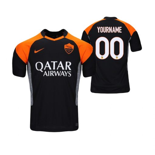 Custom AS Roma Third Black Jersey