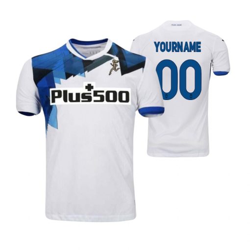 Custom Atalanta Away White Short Sleeve Jersey