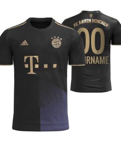 Custom Bayern Munich 2021-22 Away Jersey Black