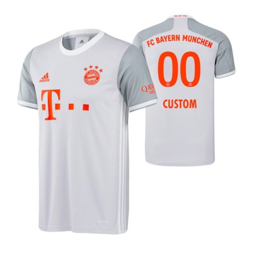 Custom Bayern Munich 2020-21 Away Gray Official Jersey