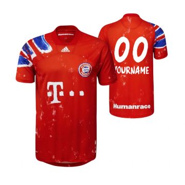 Custom Bayern Munich 2021 Pharrell Williams Red Humanrace Jersey