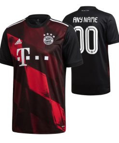Custom Bayern Munich Third Black Short Sleeve Jersey