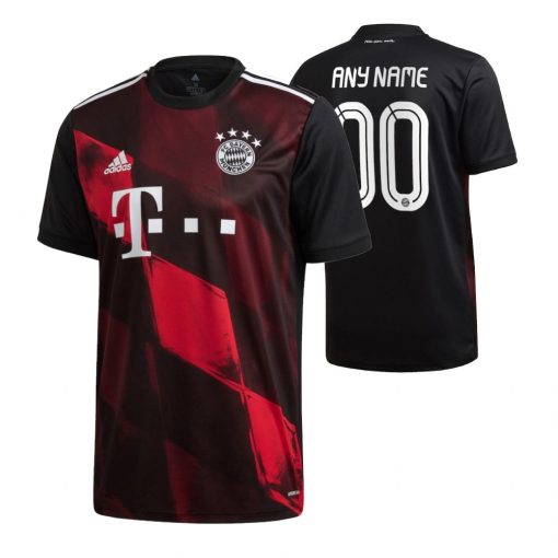 Custom Bayern Munich Third Black Short Sleeve Jersey