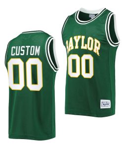 Custom Baylor Bears Green Commemorative Classic Jersey Basketball