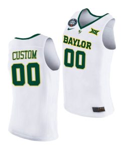 Custom Baylor Bears 2021 March Madness Final Four White Jersey