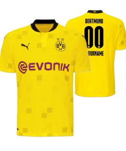 Custom Borussia Dortmund BVB CUP Yellow Jersey