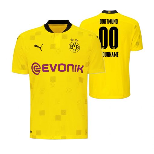 Custom Borussia Dortmund BVB CUP Yellow Jersey