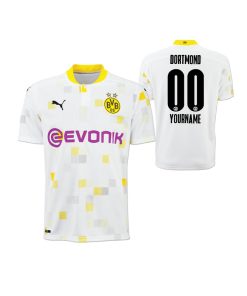 Custom Borussia Dortmund Third White Jersey