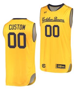 Custom Cal Bears Gold College Basketball Jersey