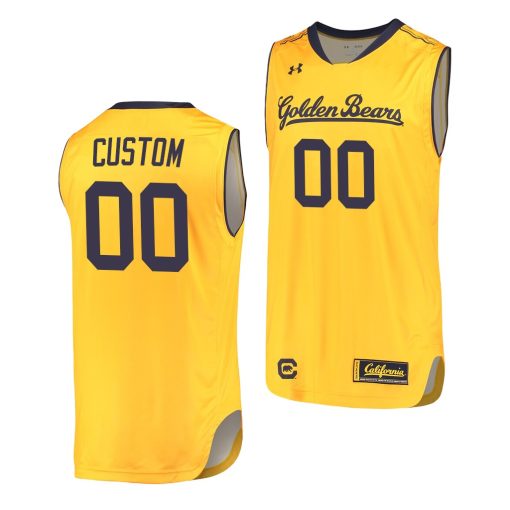 Custom Cal Bears Gold College Basketball Jersey