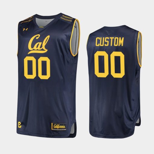 Custom California Bears Navy 2019-20 College Basketball Jersey