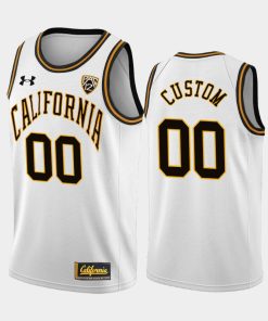 Custom California Bears White 2019-20 Throwback College Basketball Jersey