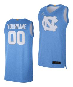 Custom College Basketball North Carolina Tar Heels Blue 100th Anniversary Rivalry Limited Jersey