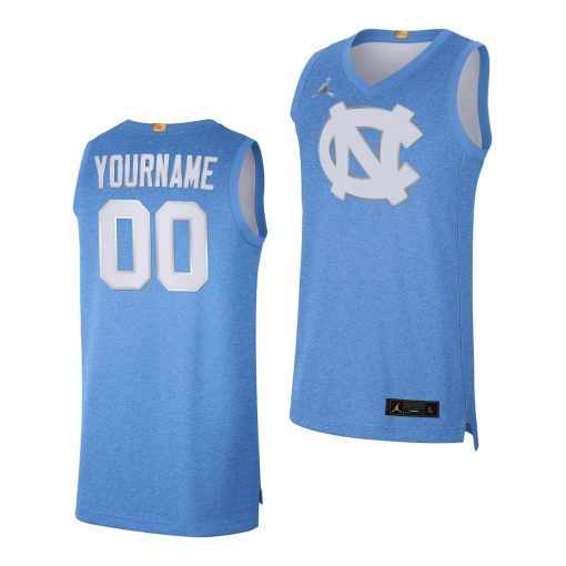 Custom College Basketball North Carolina Tar Heels Blue 100th Anniversary Rivalry Limited Jersey