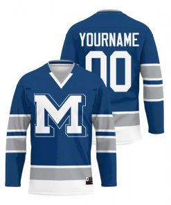 Custom Colorado School Of Mines Orediggers Blue College Hockey Jersey