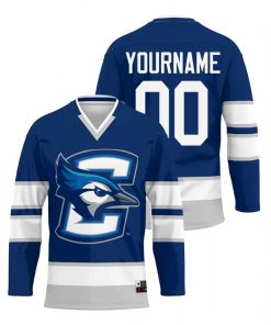 Custom Creighton Bluejays Blue College Hockey Jersey