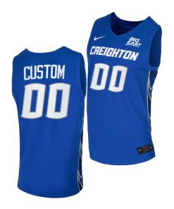 Custom Creighton Bluejays Blue 2021 College Basketball Jersey