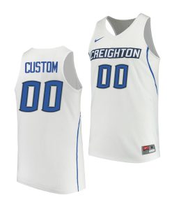 Custom Creighton Bluejays College Basketball Performance Jersey White 00