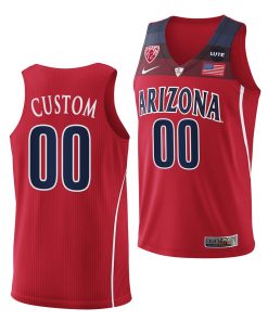 Custom Arizona Wildcats 2021-22 College Basketball Red Jersey