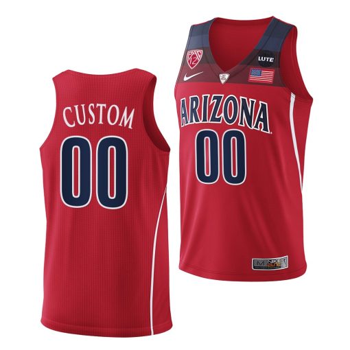 Custom Arizona Wildcats 2021-22 College Basketball Red Jersey