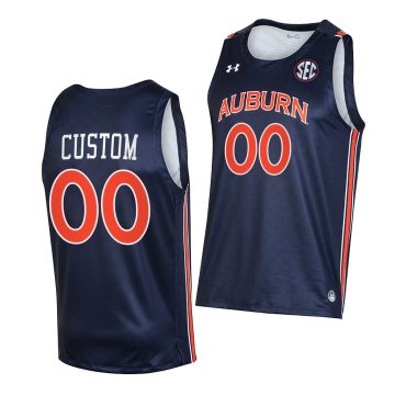 Custom Auburn Tigers 2021-22 College Basketball Alumni Navy Jersey
