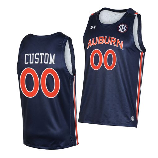 Custom Auburn Tigers 2021-22 College Basketball Alumni Navy Jersey