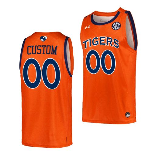 Custom Auburn Tigers 2022 College Basketball Unite As One Orange Jersey