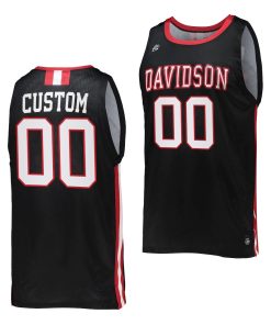 Custom Davidson Wildcats 2022 College Basketball Black Jersey