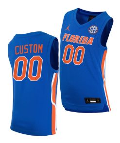 Custom Florida Gators 2021-22 College Basketball Royal Jersey