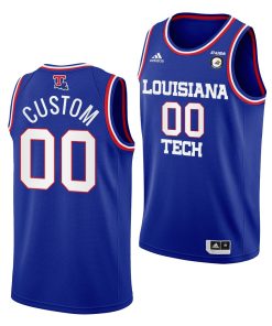 Custom Louisiana Tech Bulldogs College Basketball Away Jersey Blue